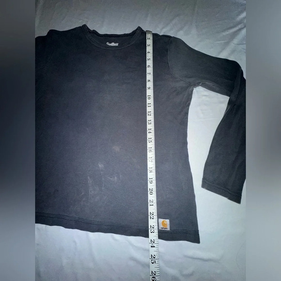 Carthartt Women’s Grey Long Sleeve 100% Cotton Tee Size Large 12-14 - Picture 6 of 10